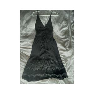 Reformation Midi Black Dress